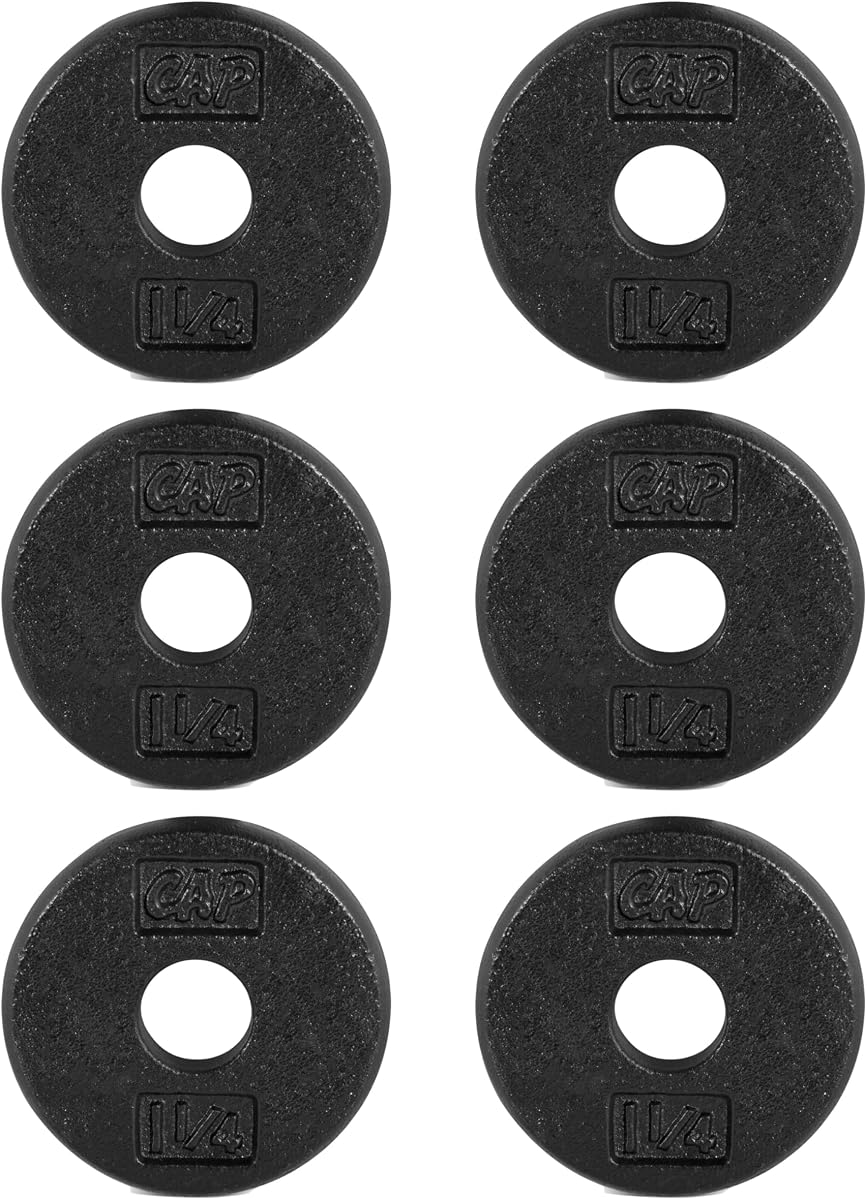 Placas de pesas estándar de hierro fundido de 1 pulgada - Individuales y juegos | 1.25-50 lbs | Múltiples opciones