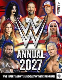 WWE Annual 2027: The official fully illustrated children’s annual – the perfect Christmas present for kids and WWE fans aged 7–12! Includes 12 fun puzzles. New for 2026.