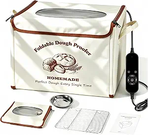 Foldable Bread Proofing Box with Temperature Control and Timer