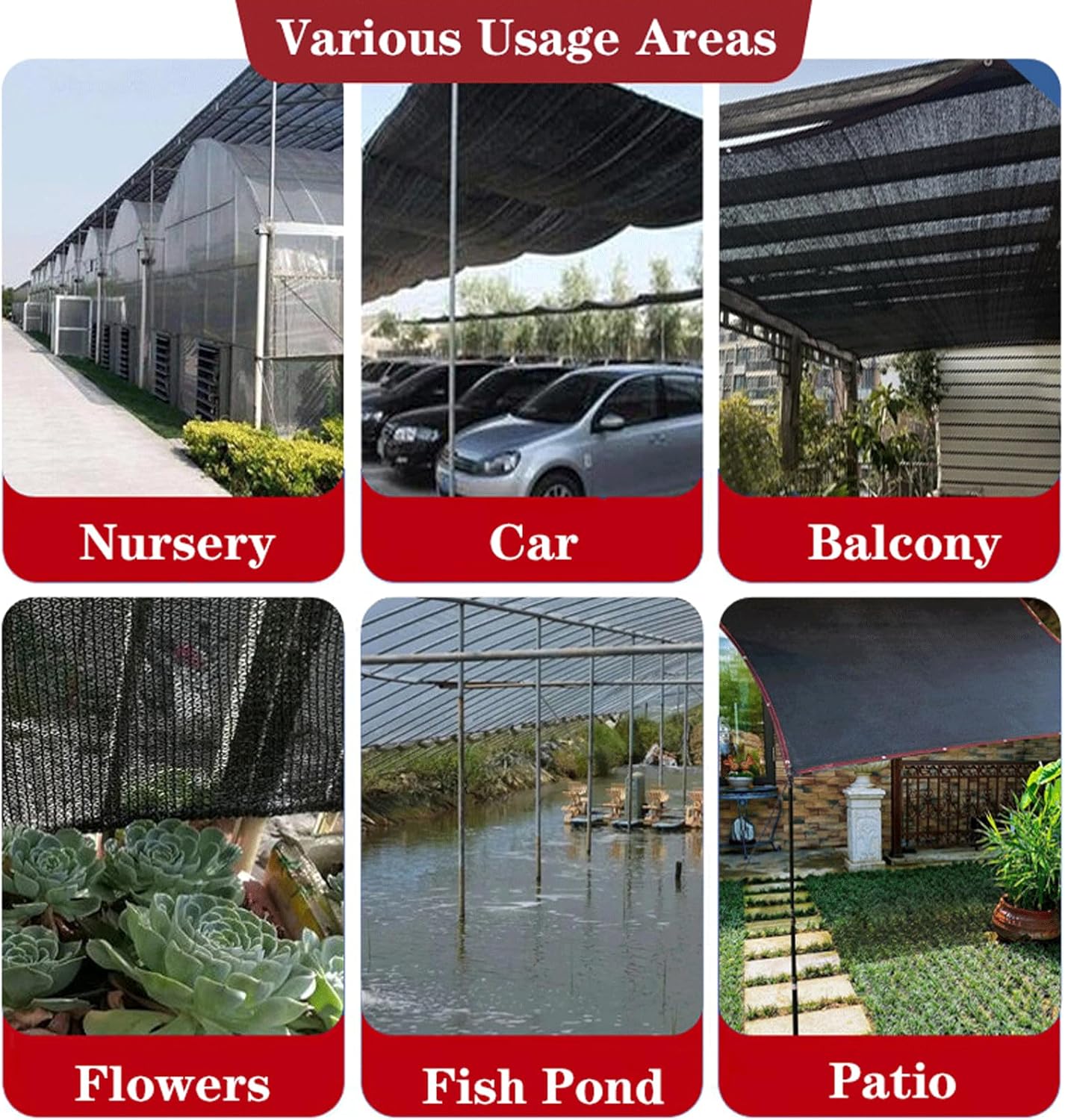 Sunblock Shade Cloth Cover, Shade Cloth Garden Shade Mesh Shade Net Cover for Plant Cover, Greenhouse, Chicken Coop, Kennels, Tomatoes Plants (4x8m)