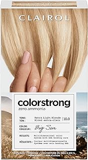 ColorStrong Permanent Zero Ammonia Hair Dye, 10.0 Extra Light Blonde - Big Sur Hair Color, Pack of 1