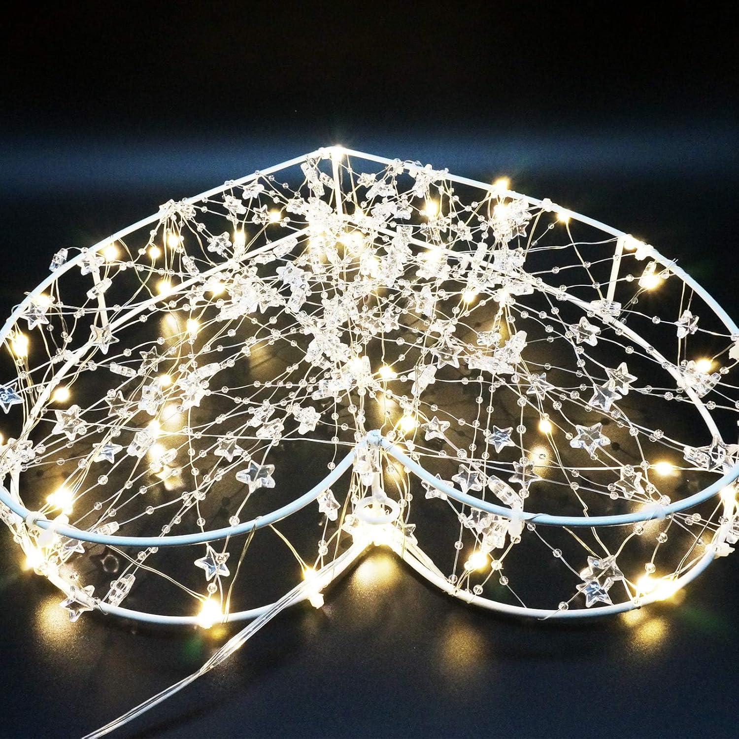 YiShine Valentines Table Lamp Battery Operated with timer functions Heart Shaped Twining Iron Wire Light Home Decor for Birthday Valentine's Gift Living Room Romantic Festival Decoration