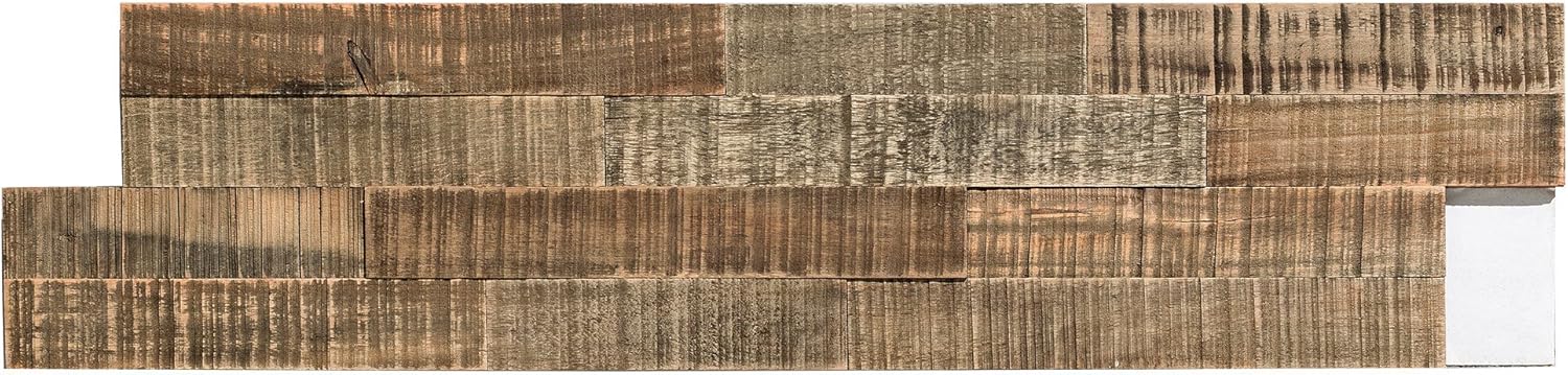 Aspect Peel n Stick Wood 6.5” x 24” Panel (5 Pack – Approx. 5 sq ft) (Petrified Forest)