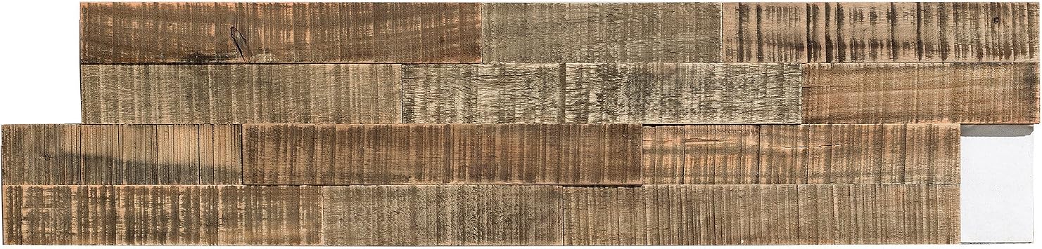 Aspect Peel n Stick Wood 6.5in x 24in Panel in Petrified Forest 5 Pack Approx. 5 sq ft