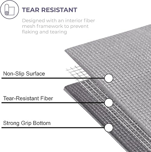 Miniatura 5 de Sunshine Yoga Voyage - Tapete de yoga, paquete de 10, 72 x 24 pulgadas, esterillas de yoga profesionales para estudio y gimnasio, 0.197 in de