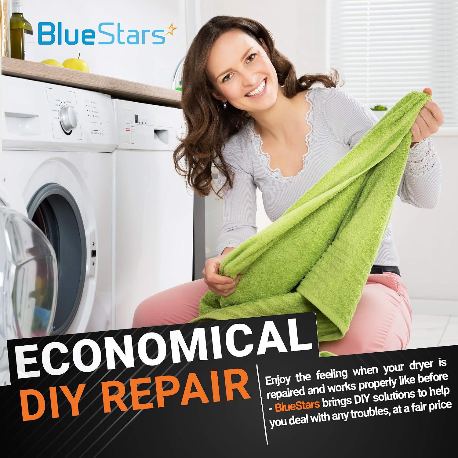 Ultra Durable 40111201 Dryer Drum Belt Replacement Part by BlueStars - Exact Fit for Maytag Amana Admiral Dryers - Replaces WP40111201 AP6009126 14218936 40051501 40051502 R0606549