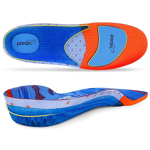 Gel cushioned anti-fatigue insoles for work shoes