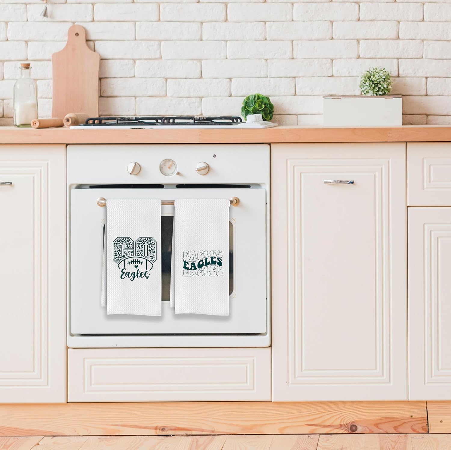 IWXYI Football Kitchen & Hand Towels, Eagles Waffle Weave Dish Towels (1624 Inches) - Image 3