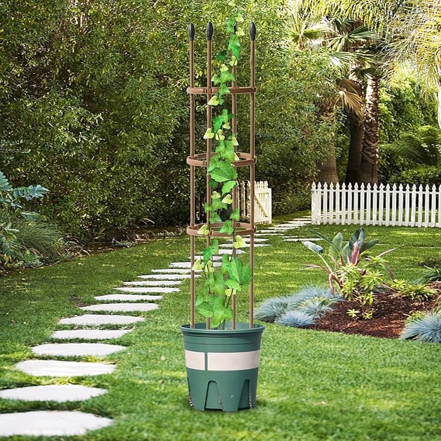 Amazon.co.jp: HADWAO トレリス オベリスク ガーデニング用支柱