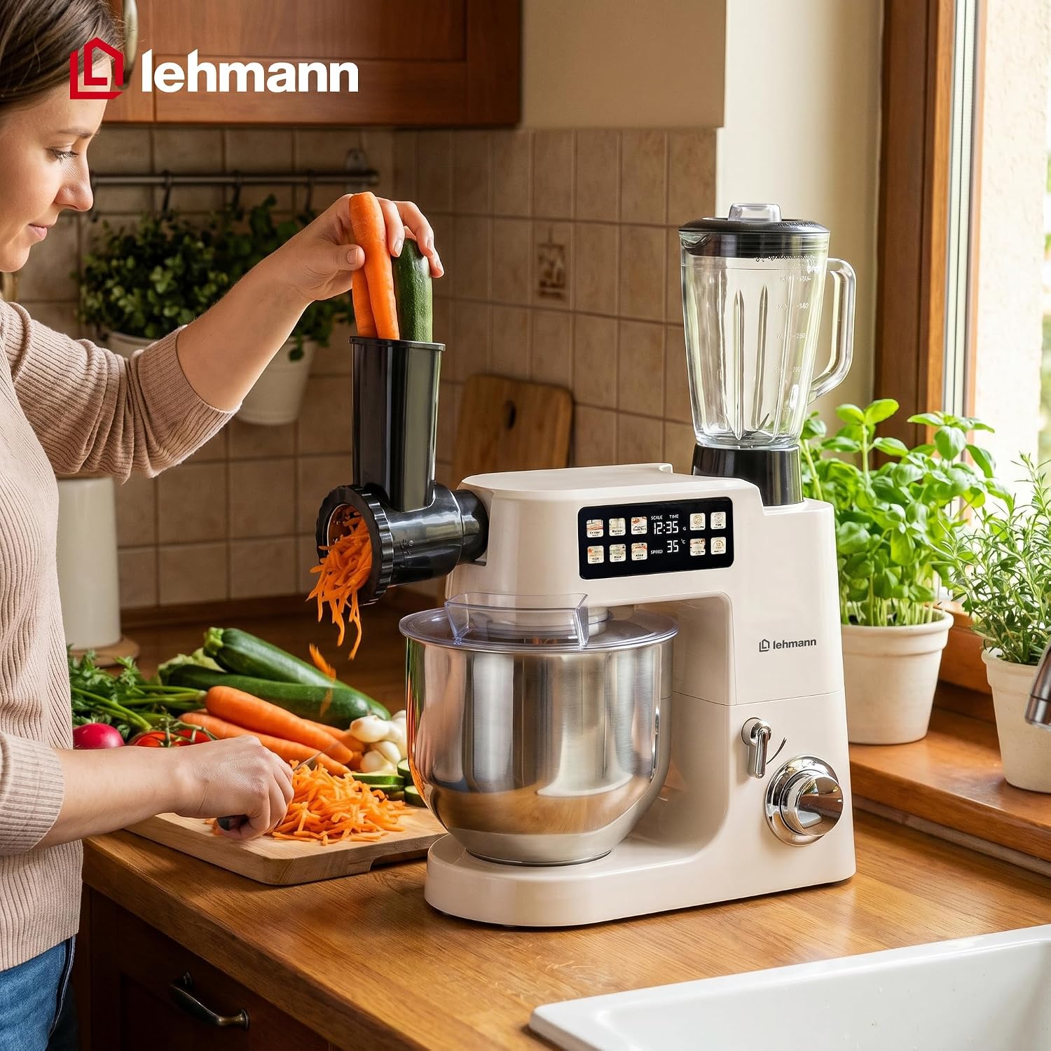 LEHMANN Teyles Planetary Kitchen Machine with various attachments