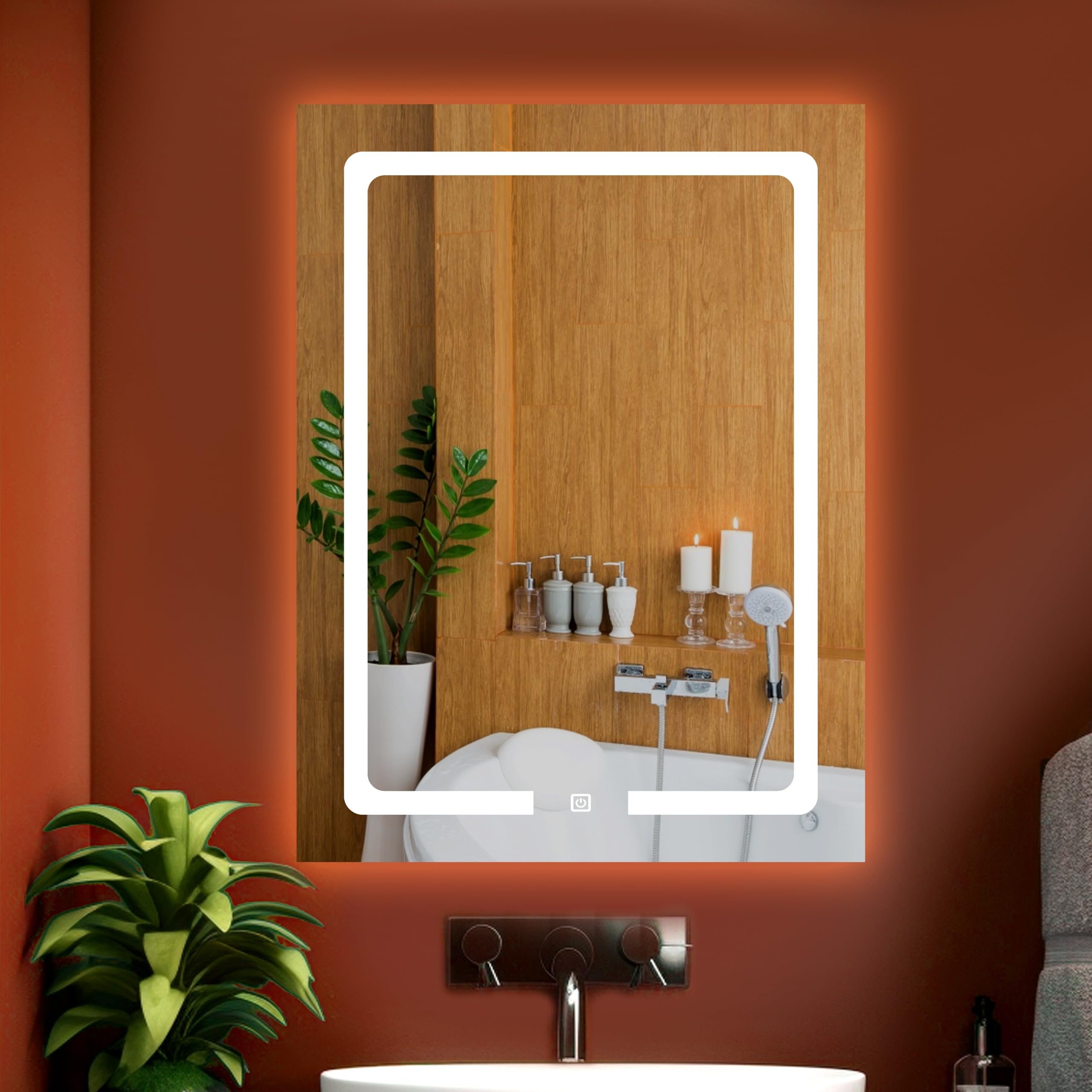See full amazon price history chart for Rectangular Led Glass Wall Mirror Decorative Interior Decor Mirror for Bathroom,Makeup Room and Wash Basin Mirror 3 Led Lights (Warm,White,Natural White) Size 18X24 Inch Rectangular Led Glass Wall Mirror Decorative Interior Decor Mirror for Bathroom,Makeup Room and Wash Basin Mirror 3 Led Lights (Warm,White,Natural White) Size 18X24 Inch (B0CRQ286YJ) Amazon Price History, Amazon Price Tracker