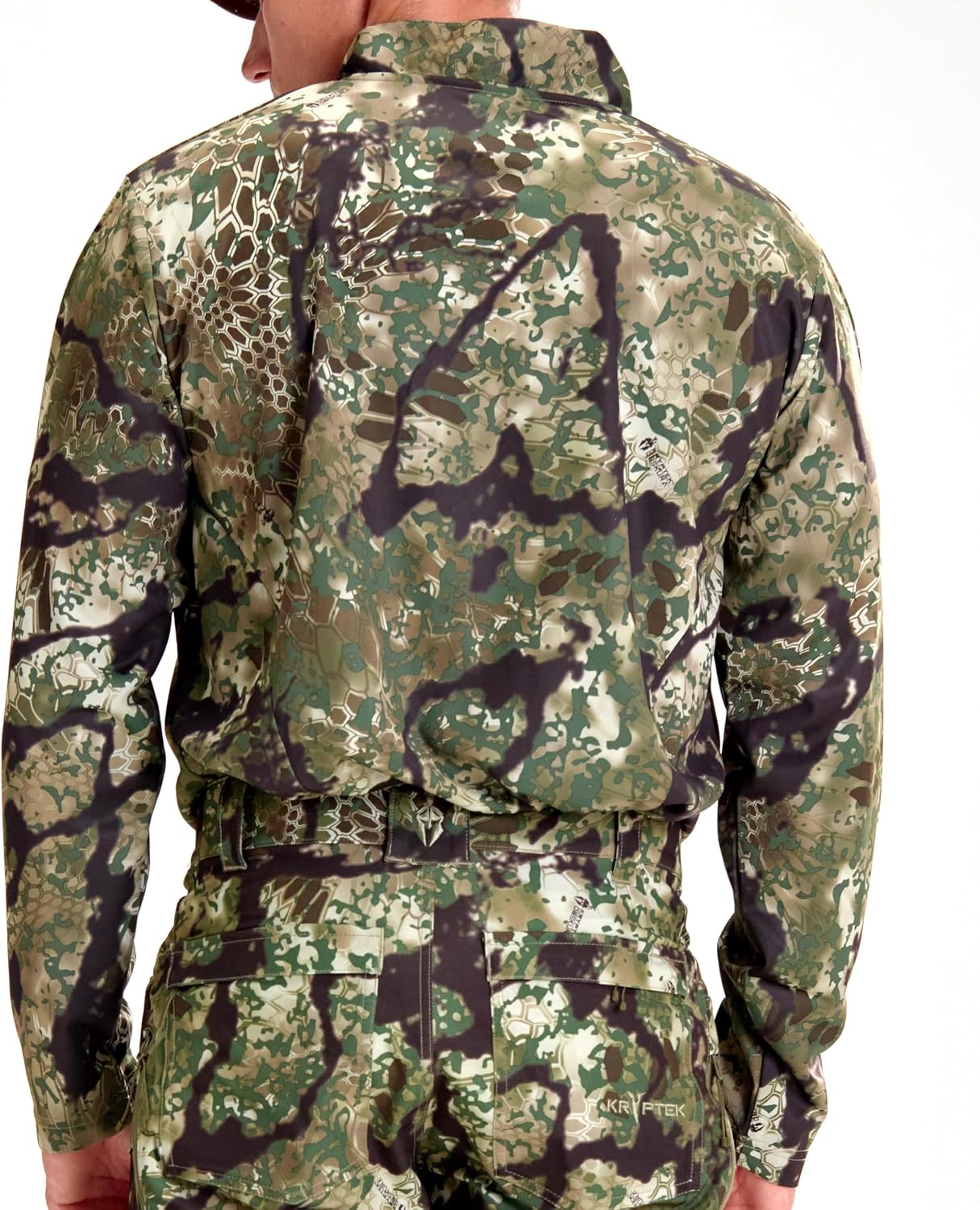 Kryptek Dallol LS Rugby Shirt for Men - Advanced Cool Touch Tech, Moisture Wicking, Quick Dry, UPF Protection