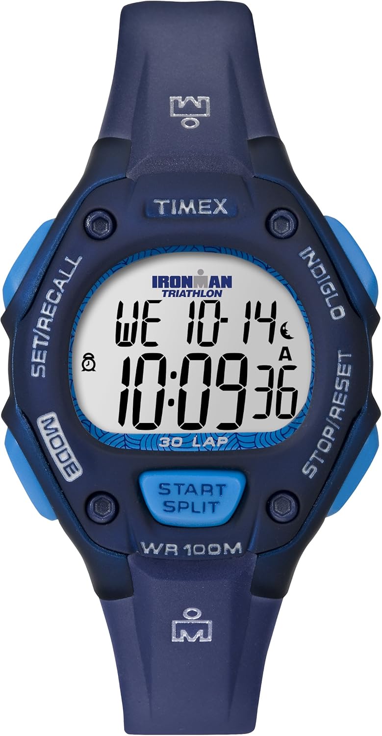 Timex Women's Ironman 30-Lap Blue Resin Strap Watch Kuwait