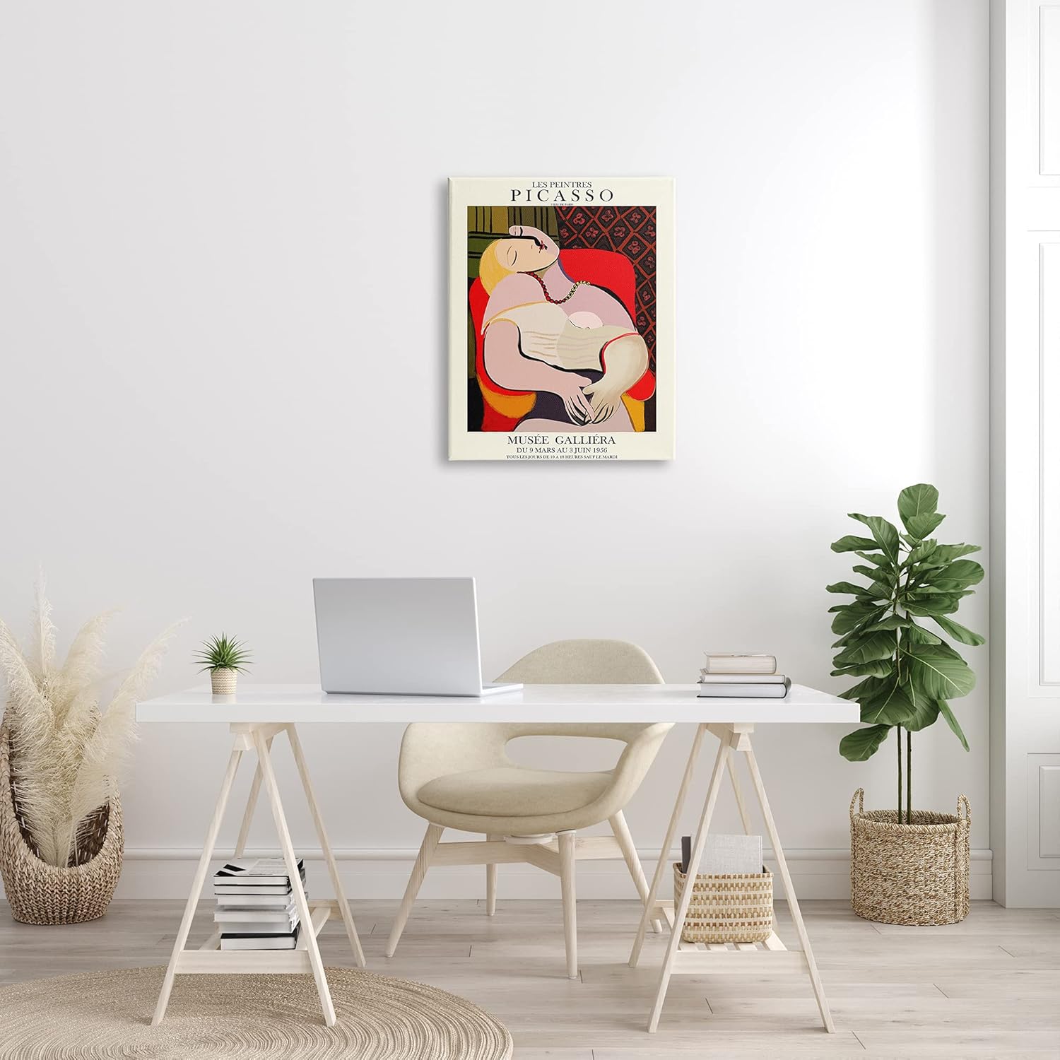 Stupell Industries Picasso Traditional Abstract Painting Dreaming Red Chair, Designed by ROS Ruseva Canvas Wall Art