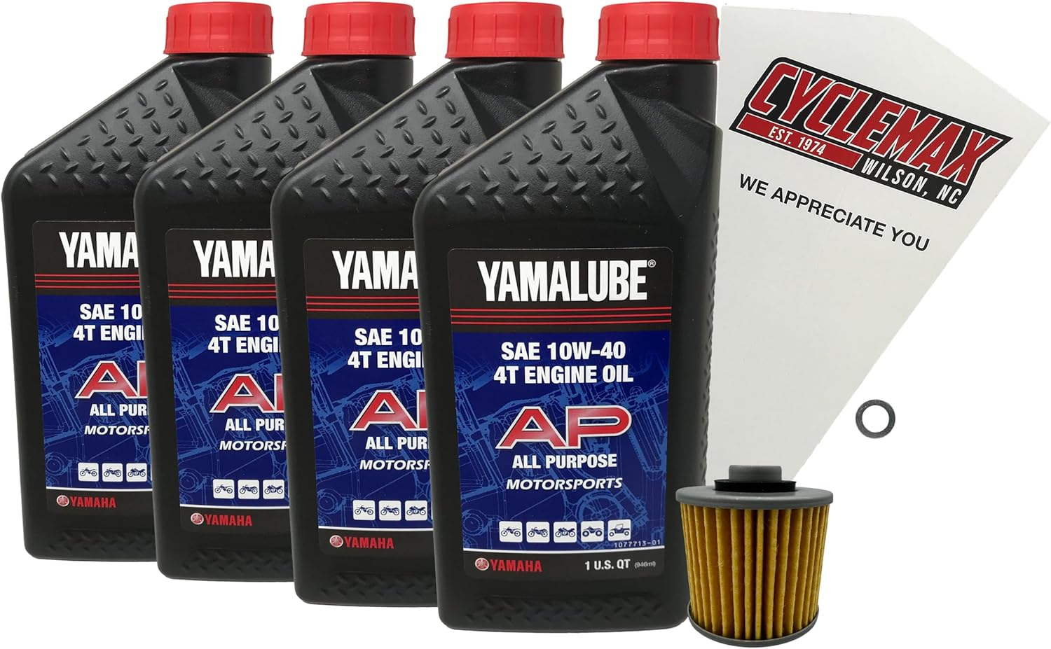 CYCLEMAX Standard Yamalube Oil Change Kit Compatible with 1981-1983 Yamaha VIRAGO 750