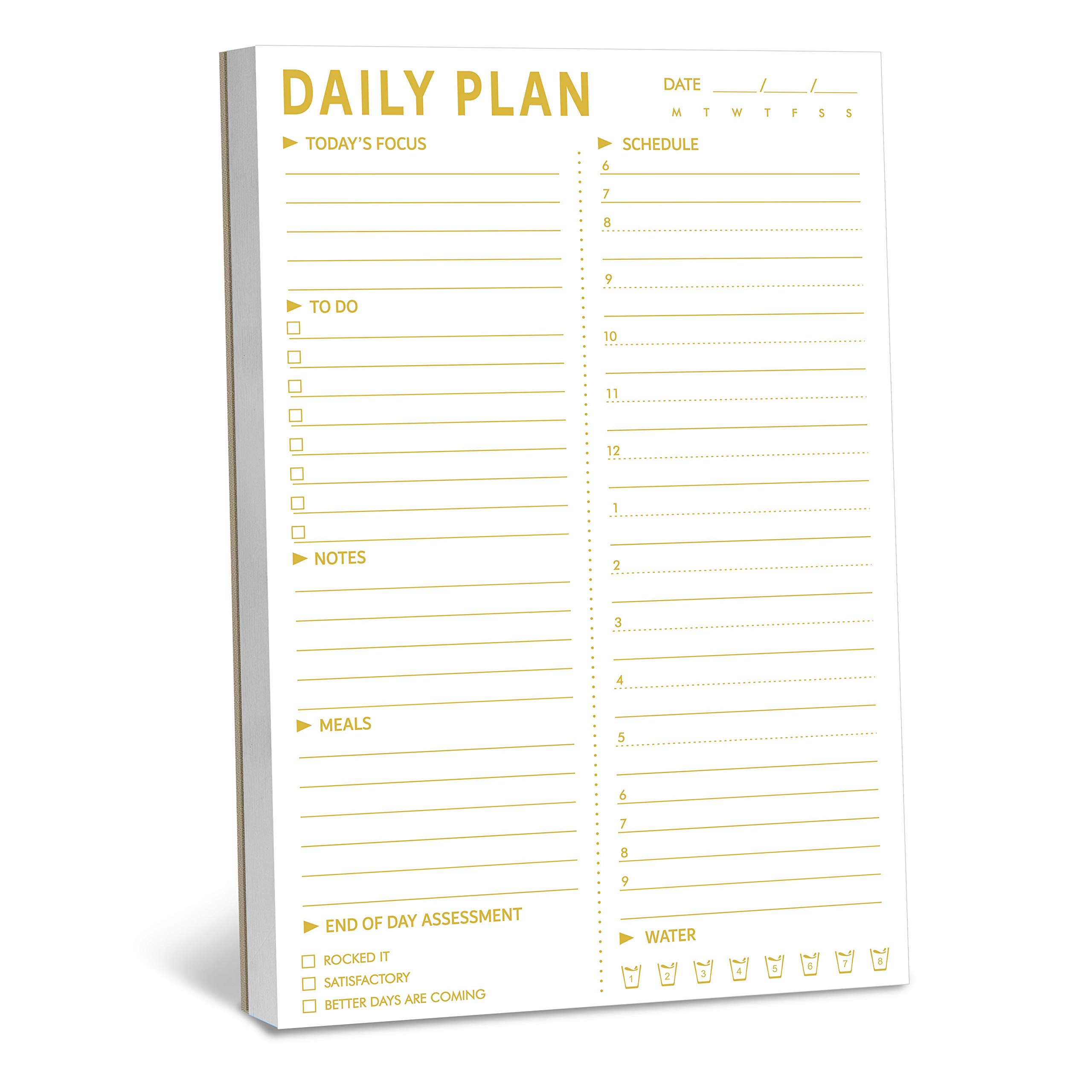 90 Sheets Daily Notepad, Simple Schedule Planner for Office or School Planning, 6 * 9 inch