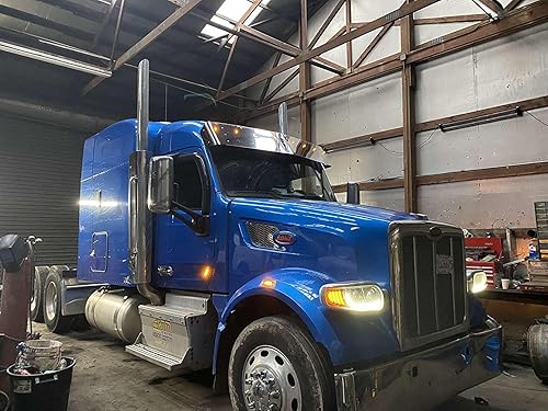 Miniatura 6 de iJDMTOY (2 lentes transparentes cromadas acabado interior súper brillante ámbar completo LED rueda delantera guardabarros laterales compatibles con