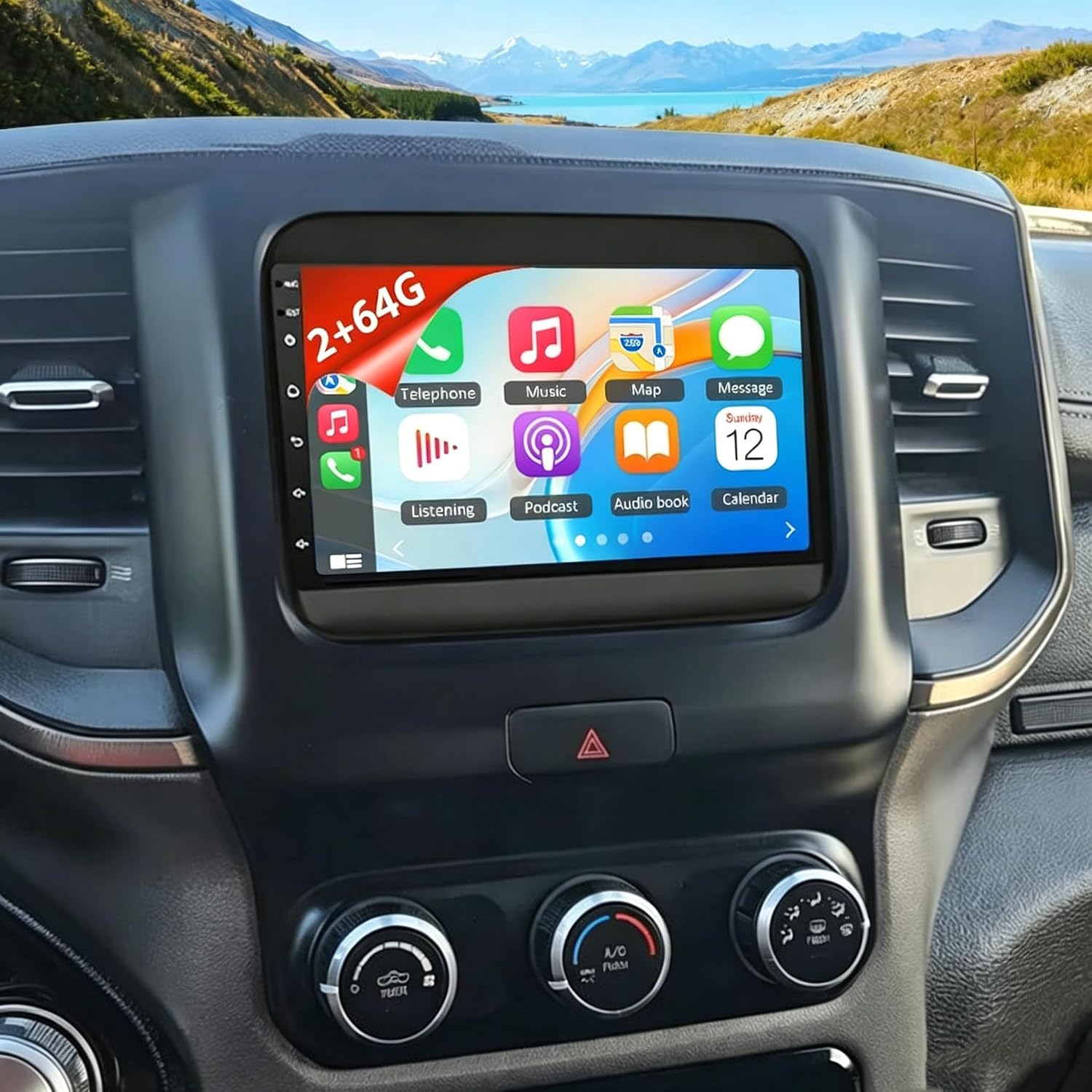 7" Android 13 Car Stereo Radio for 2019 2020-2023 Dodge Ram 1500 2500 3500
