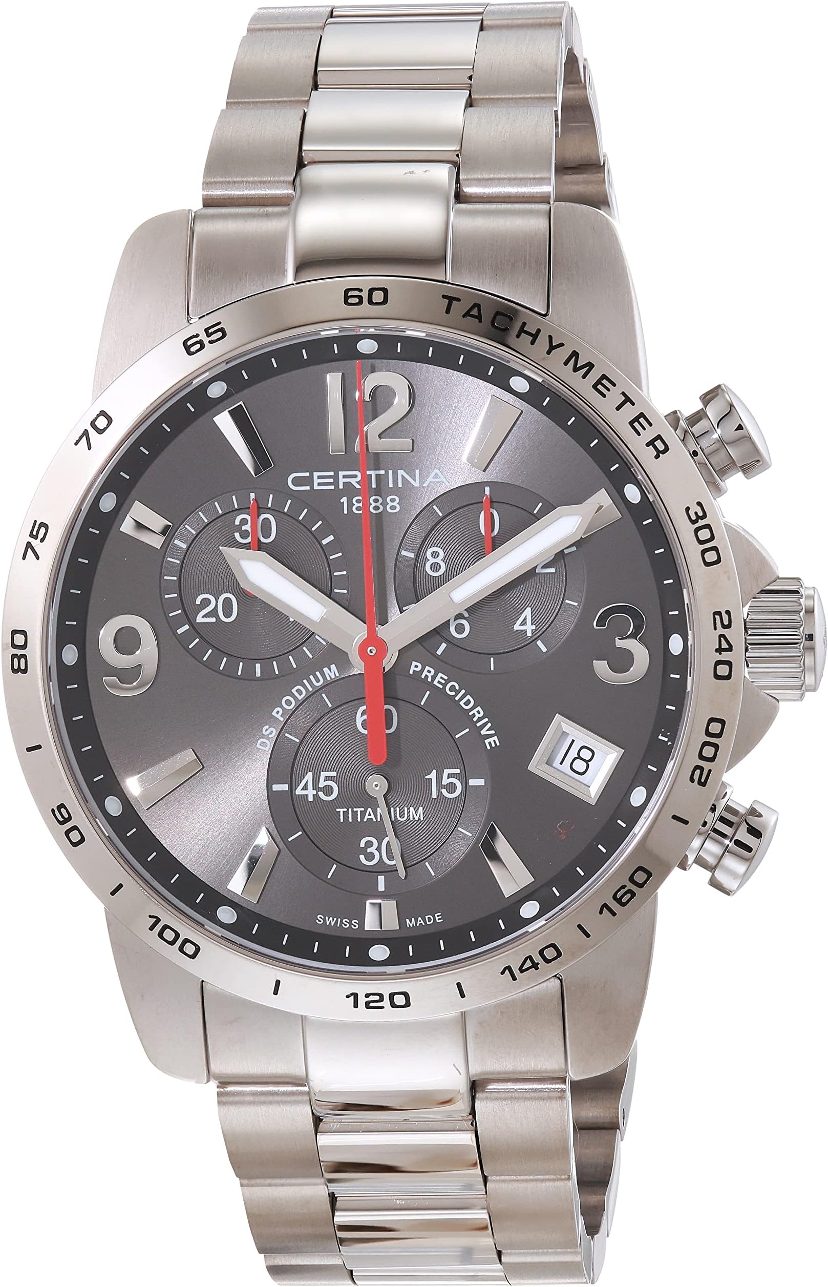Certina Mens DS Podium Precidrive Titanium Chronograph Watch C0344174408700