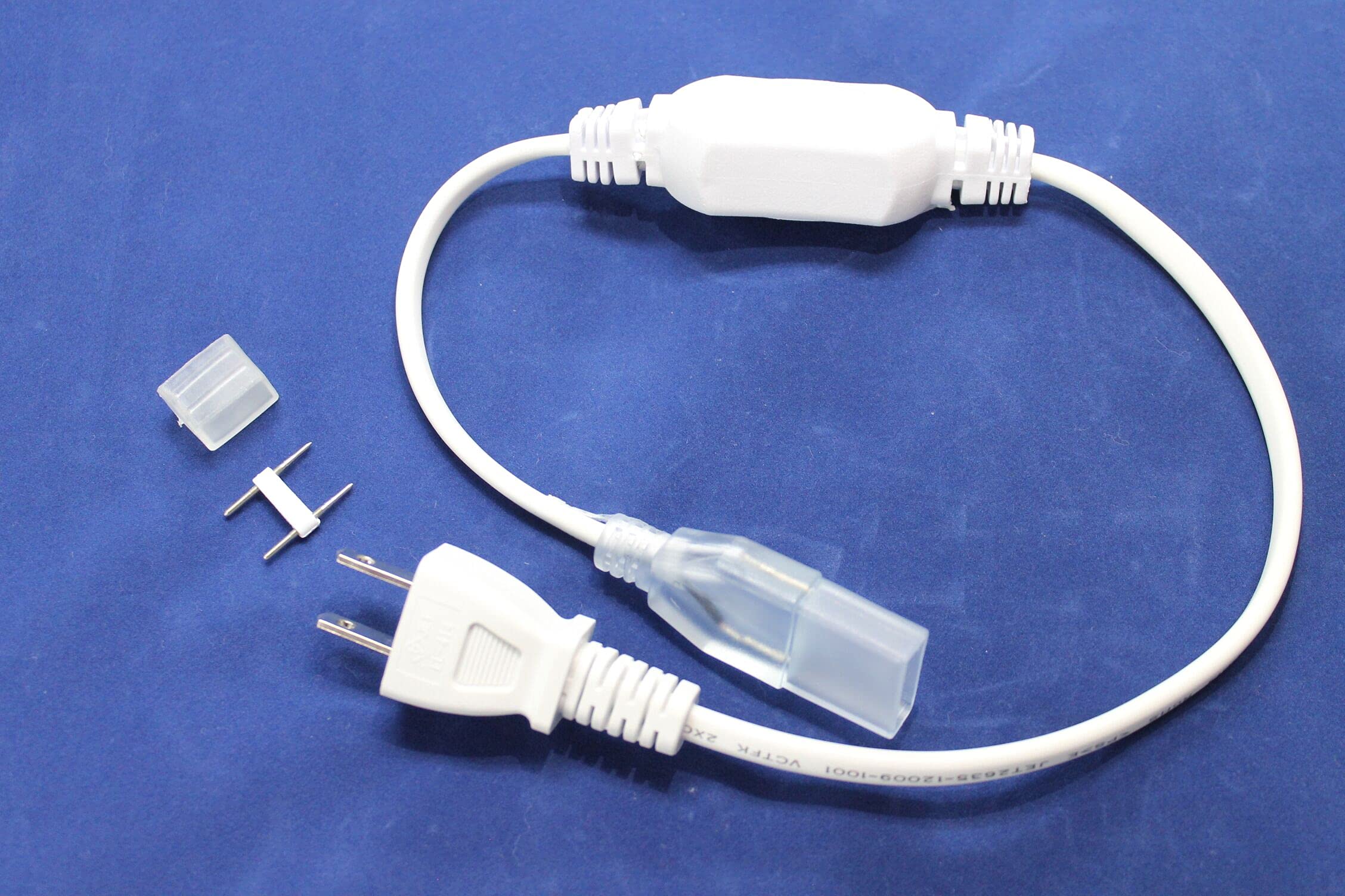 Amazon.co.jp: LEDテープ ライト 二列式 100v 家庭用コンセント長さ 