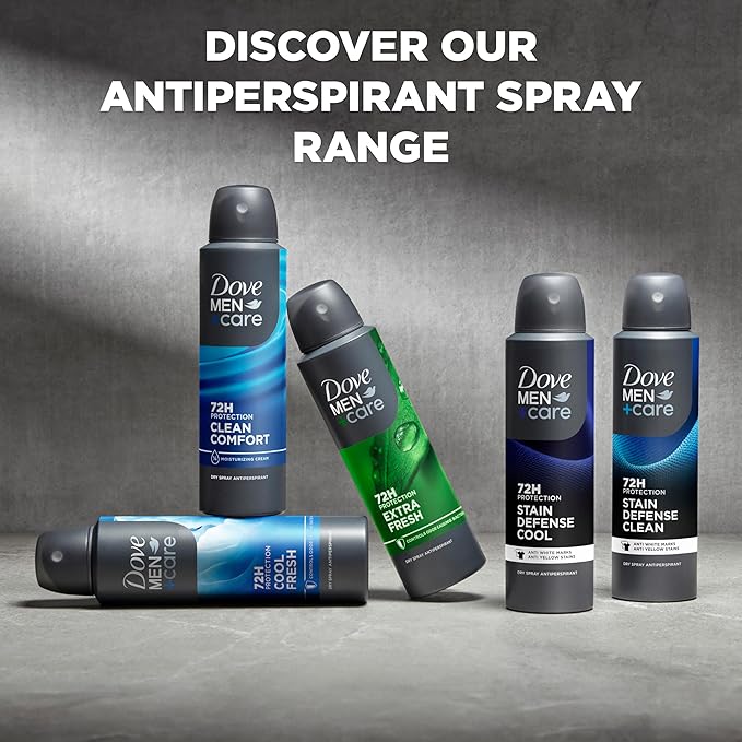 Dove Men+Care Antitranspirante en Spray Clean Comfort 3.8 oz Pack de 3 miniatura 7