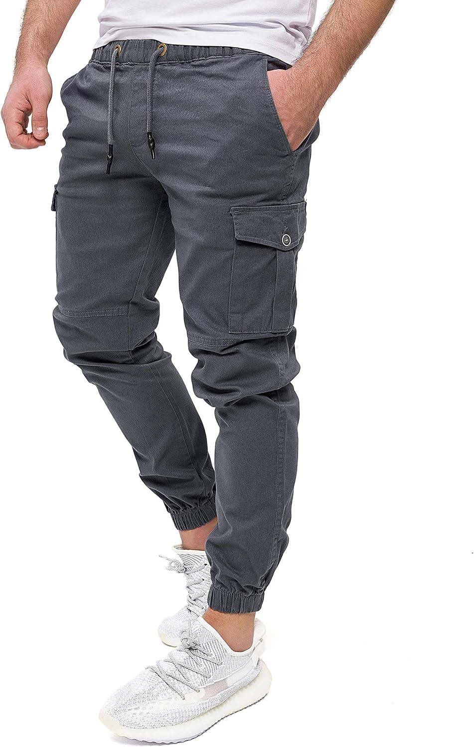 PITTMAN Darius – Herren Cargo Hose – Baumwoll Cargohosen – Cargo Jogger