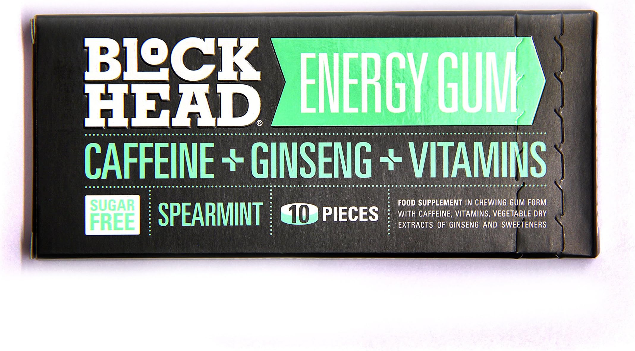 BLOCKHEAD SPEARMINT ENERGY GUM