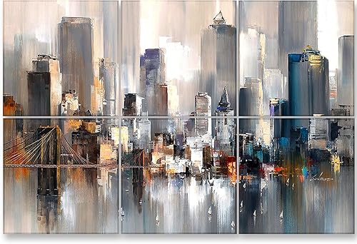 BUSYBEES Paneles acústicos artísticos, 72 x 48 x 0.4 pulgadas, paneles de pared autoadhesivos insonorizados, reducen el eco de la habitación y la