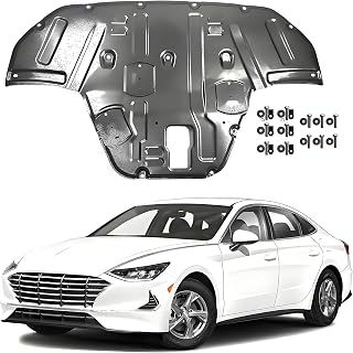 PENSUN Steel Engine Splash Shield for Hyundai Sonata 2020-2023, Front Skid Plate Heavy-Duty Lower Underbody Engine Cover Guard w/Screw Hardware