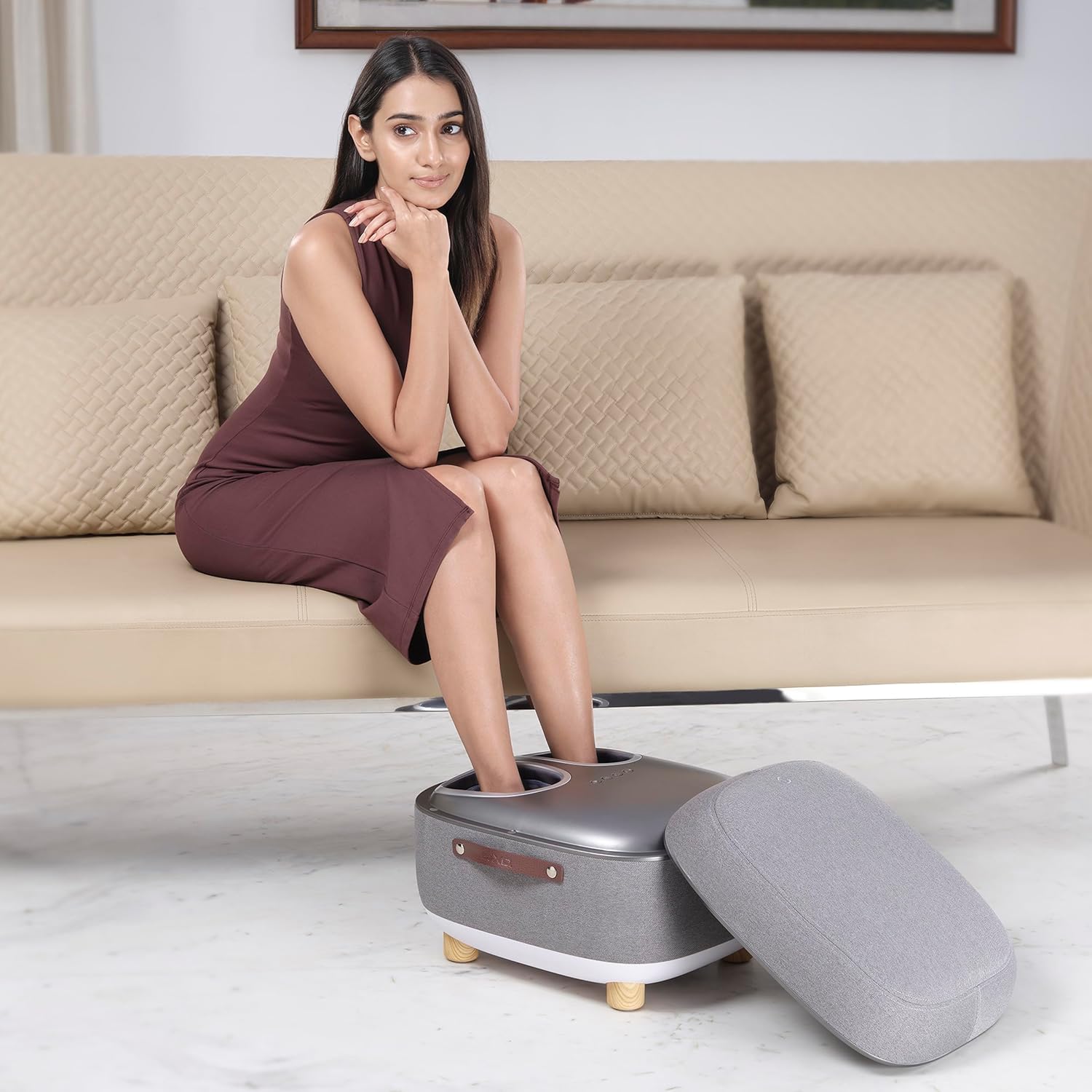 Lixo foot cargo - LI650: Advanced Electric Shiatsu Nodes Technology for Spa Experience at Home | Pain relief and dual rest dresses, foot carrier for comfort with gray Lixo foot cargo - LI650: Advanced Electric Shiatsu Nodes Technology for Spa Experience at Home | Pain relief and dual rest dresses, foot carrier for comfort with gray