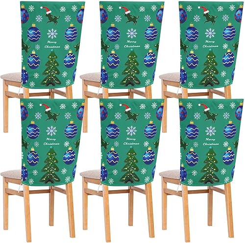 Christmas Deco Tree Animal Wolf Decorative Seat Covers for Dining Room Chairs for Hotel Soft Dining Room Chair Seat Cover protectores de sillas para