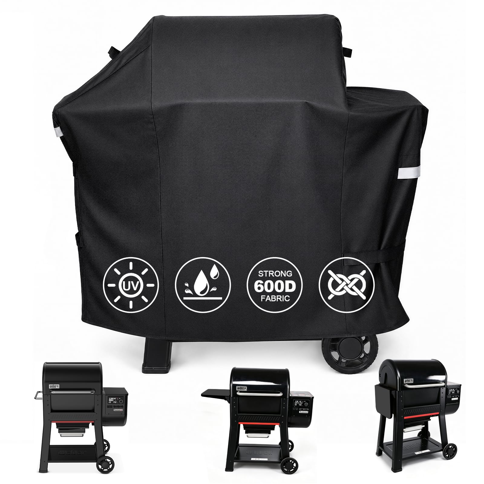 QuliMetal Grill Cover for Weber Searwood 600 Pellet 3400145