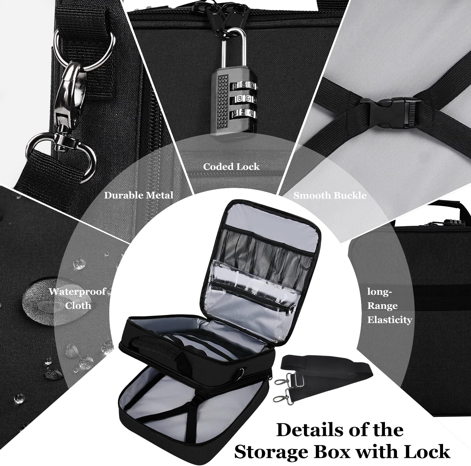 Adult Toy Storage Bags with Lock,Double Layer Private Toy Storage Bag Box for Personal Items
