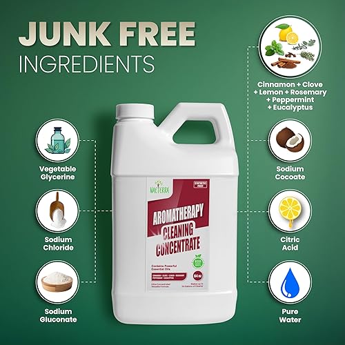 Miniatura 5 de Naeterra Concentrado de limpieza de aromaterapia original, limpiador doméstico a base de plantas, 64 onzas con mezcla de aceites esenciales