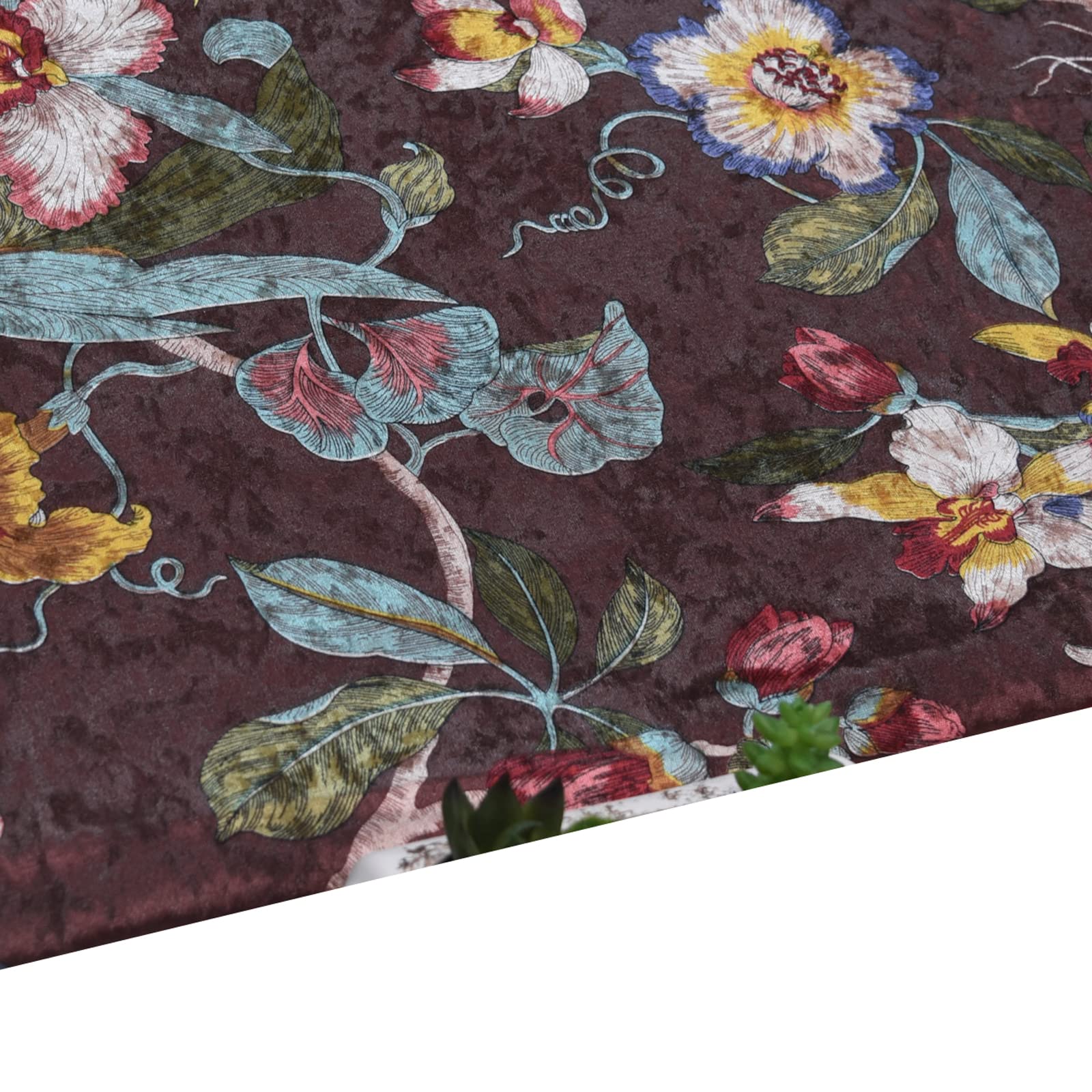 Tissu en velours extensible 145cm de large couleur brun pour costumes de théâtre
