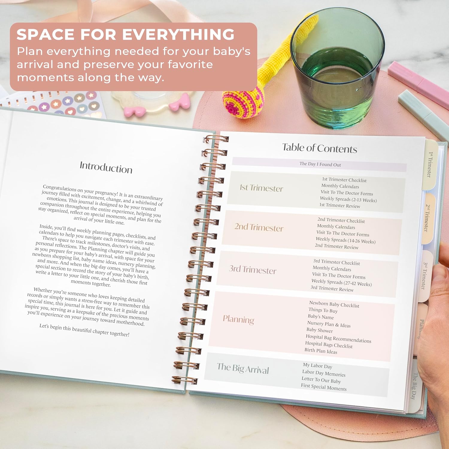 Skyline Pregnancy Journal for Moms-to-Be & First Time Moms, Ice River image 5