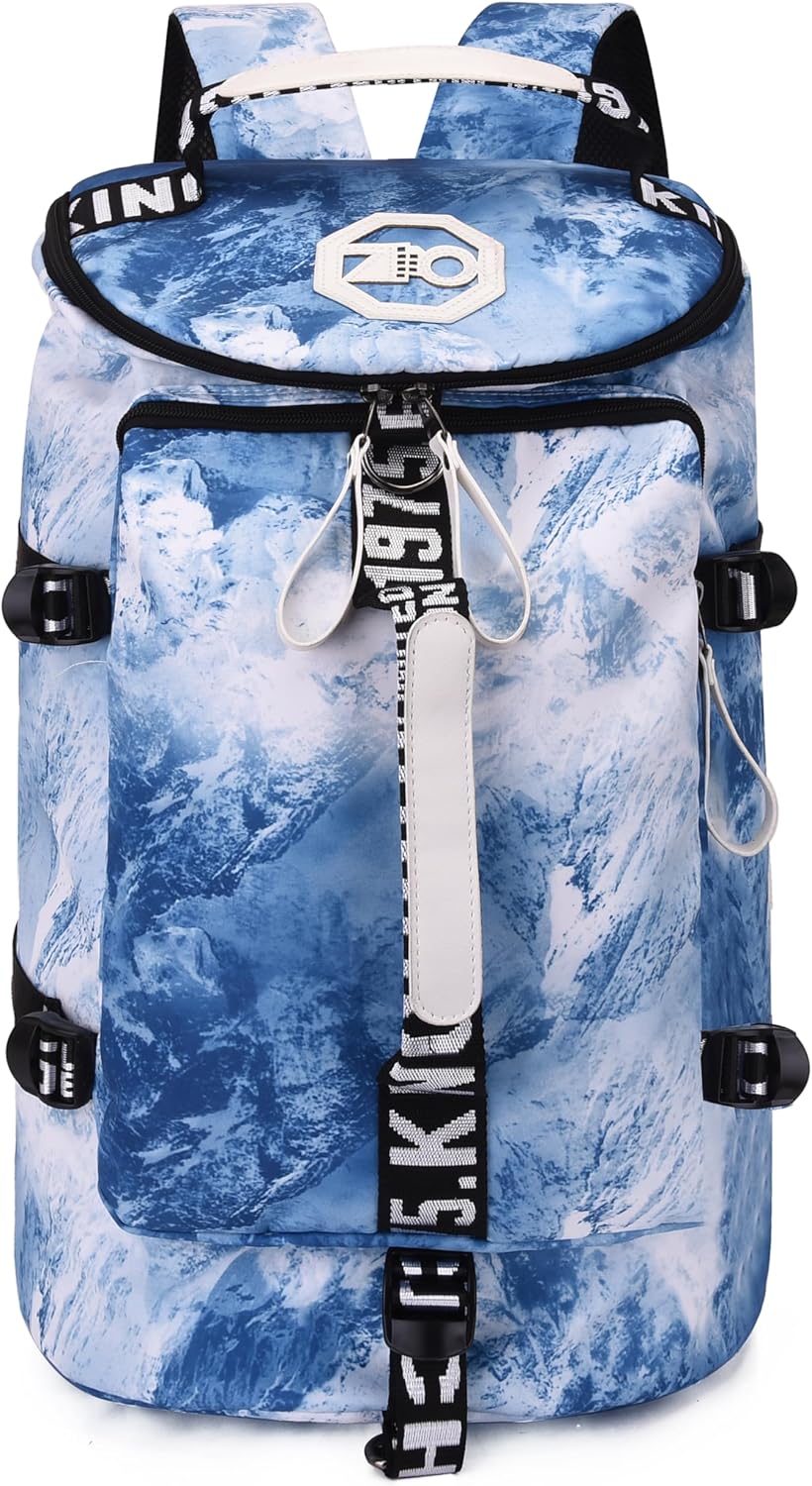 GGOV Gym Sport Bag Backpack Duffle Bag Weekender Bag Waterproof Travel Sling Bag Casual Daypack for Men and Women