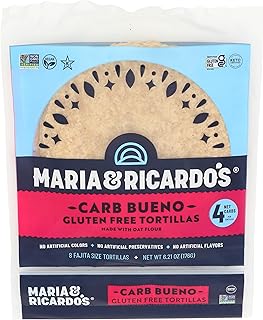 Maria & Ricardo's Carbbueno™ Gluten Free Tortillas, 8 Count, 6 Inch, 6.21 Ounce