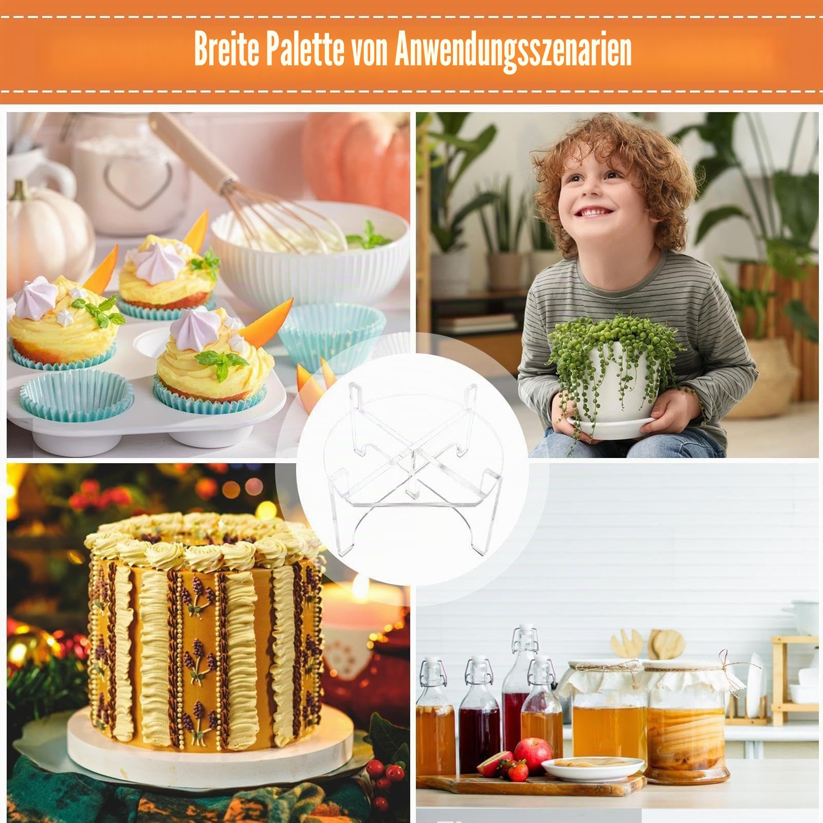 Ständer für Getränkespender, Acryl, stabiler Boden, Saftbehälter, Getränkespender Halterung, Boden, abnehmbar für Thekentisch