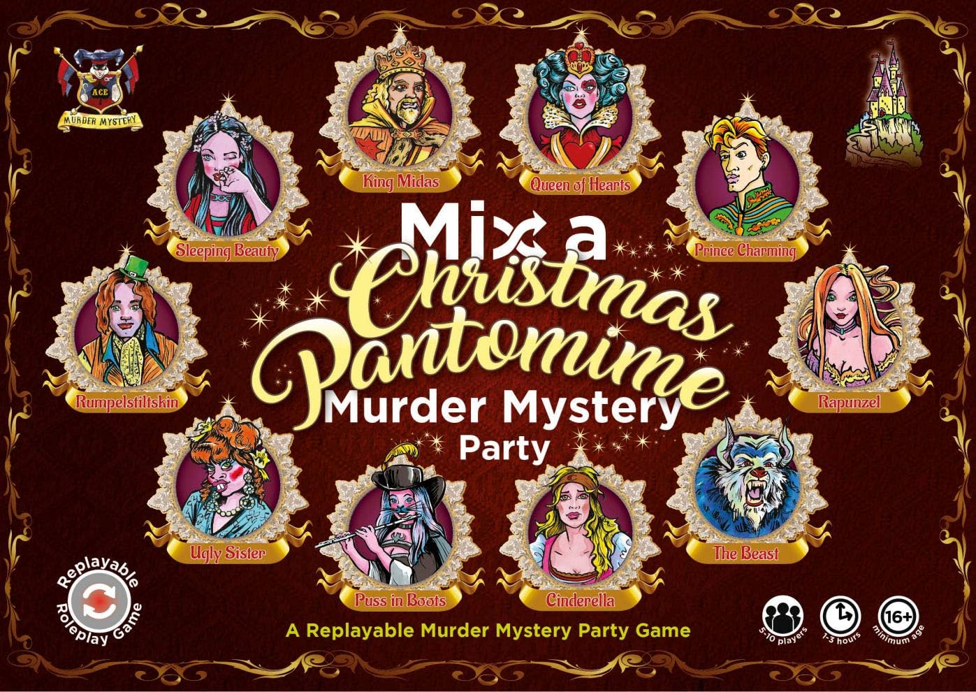 Mix a Christmas Pantomime Murder Mystery Party Game