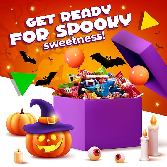 Party Candy Variety Pack | 12 Pound Box - Approx. 930 Count | Bulk Candy for Classroom | Assorted Candy Individually Wrapped | Popping Rocks, Lollipops, Taffies, Gum, Caramels