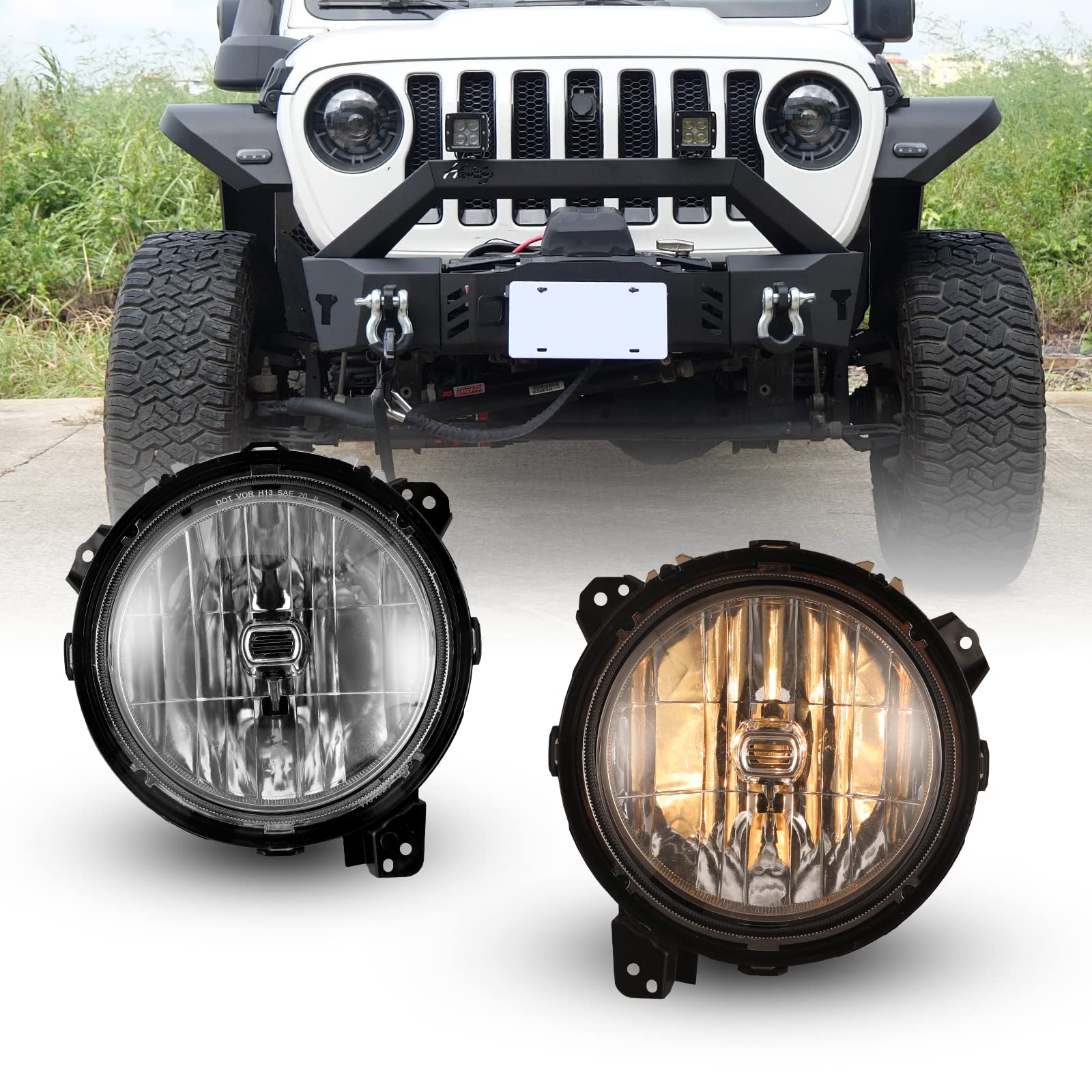 Amazon | I1MOTOR ヘッドライト 2018 2019 ジープラングラー スポーツ  