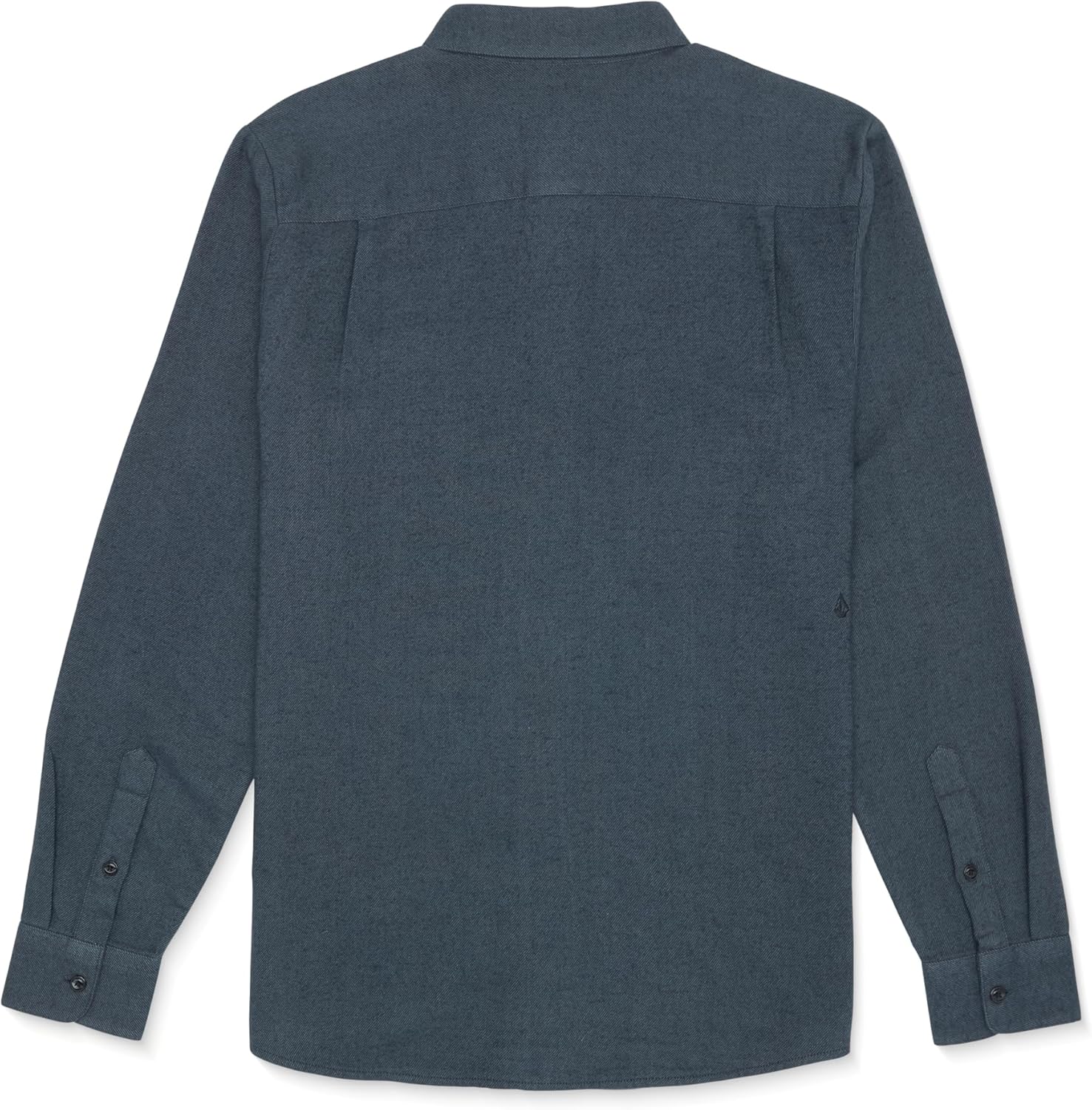 Volcom Men's Caden Solid Long Sleeve Button Down Shirt, Dark Slate, Small - Image 2