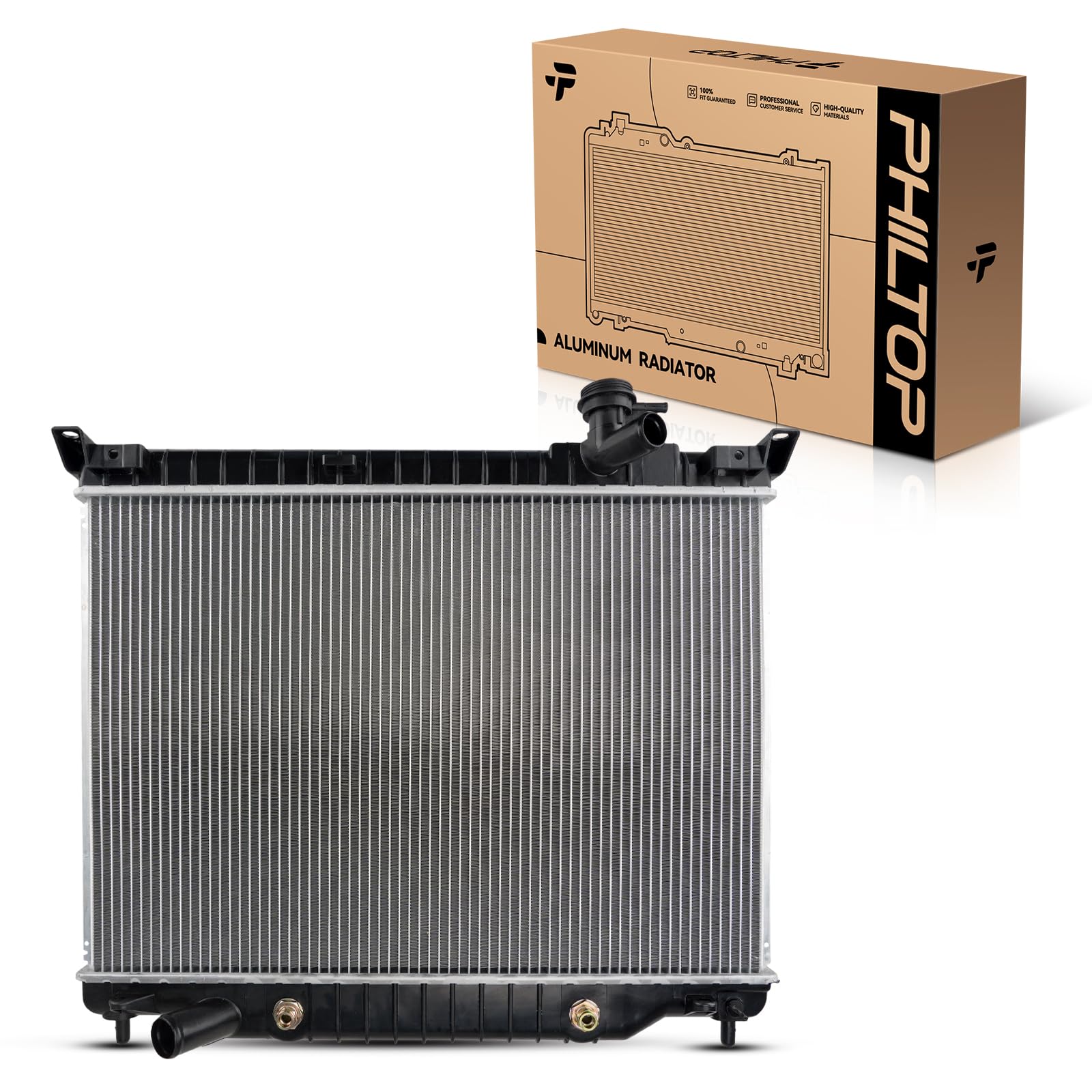 PHILTOP CU2458 Aluminum Car Replacement Radiator Core Width 27-1/16"