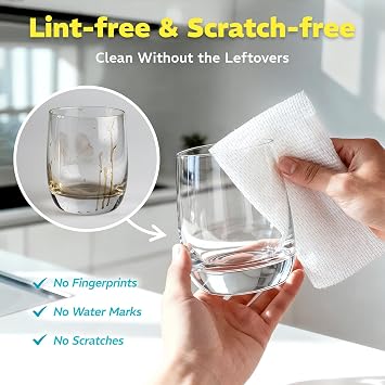 Reusable Paper Towels, Washable Microfiber Cleaning Cloth, 90 Pack/2 Rolls | Plant-Based, Ultra-Absorbent & Lint-Free House Essentials for Kitchen & Car