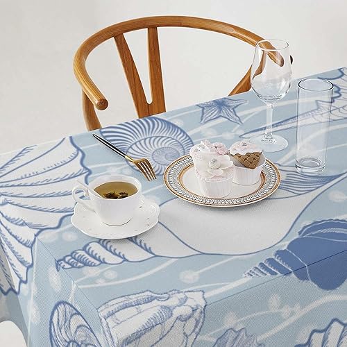 Miniatura 1175 de Mantel floral hippie, diseño retro de los años 70, naranja, rosa, azul, floral, bohemio, estampado estético de margaritas, para fiesta, picnic