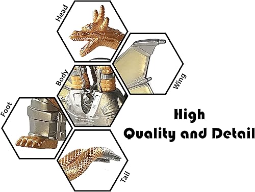 Miniatura 3 de TwCare Godzilla vs. Mecha King Ghidorah, serie de películas 2021 Articulaciones móviles Rey de los monstruos Figuras de acción regalo de cumpleaños