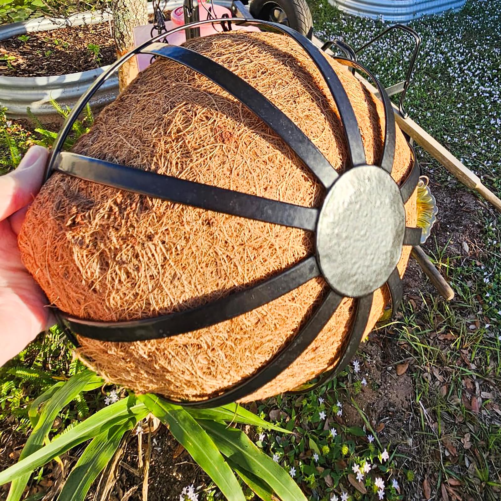 プランター用金属バスケット Amazon | 蛇籠バスケット、ガビオン ワイヤーメッシュ、1x0.5x0.3m溶接