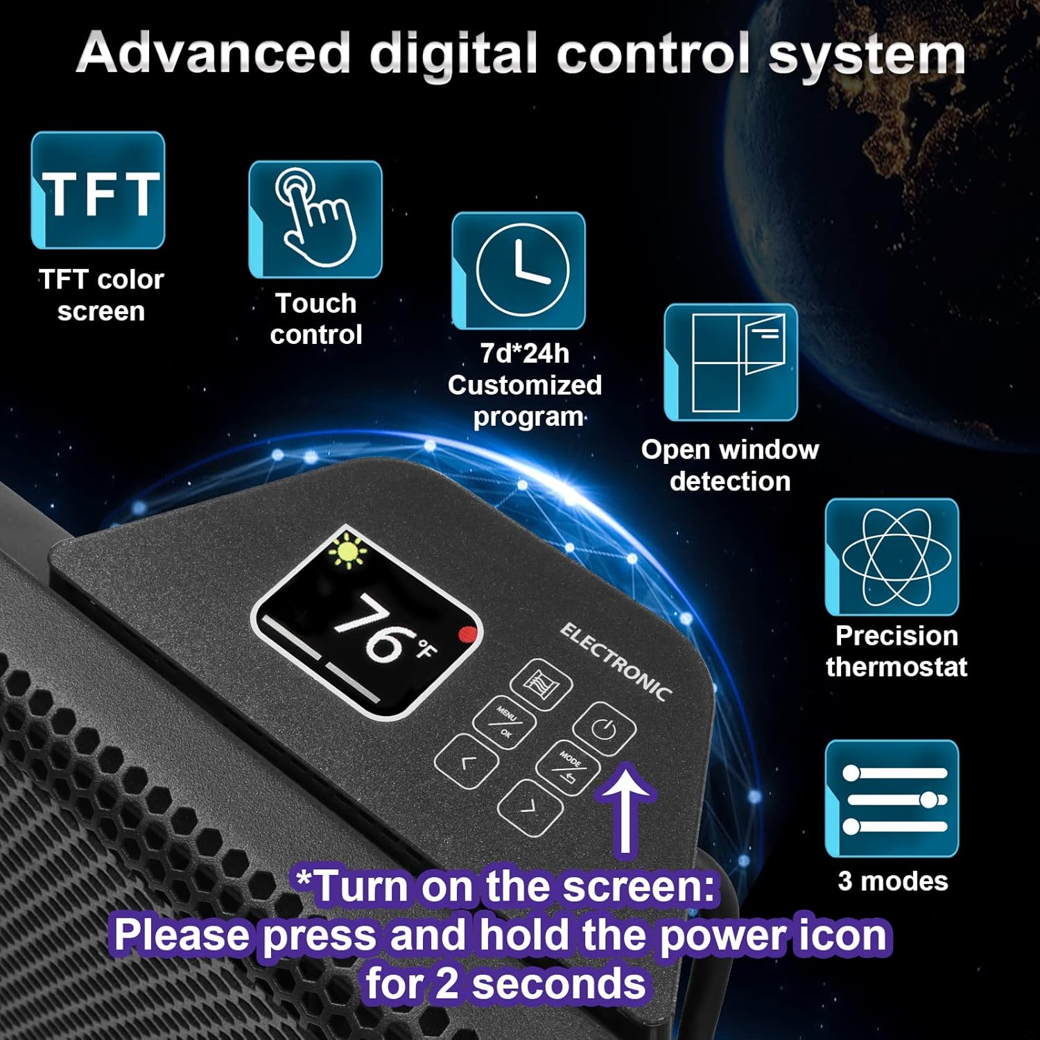 Ballu Space Heater Digital Control Panel