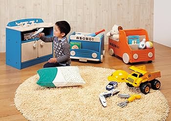 Amazon.co.jp: SHIRAI アソボ トラック型ブックシェルフ